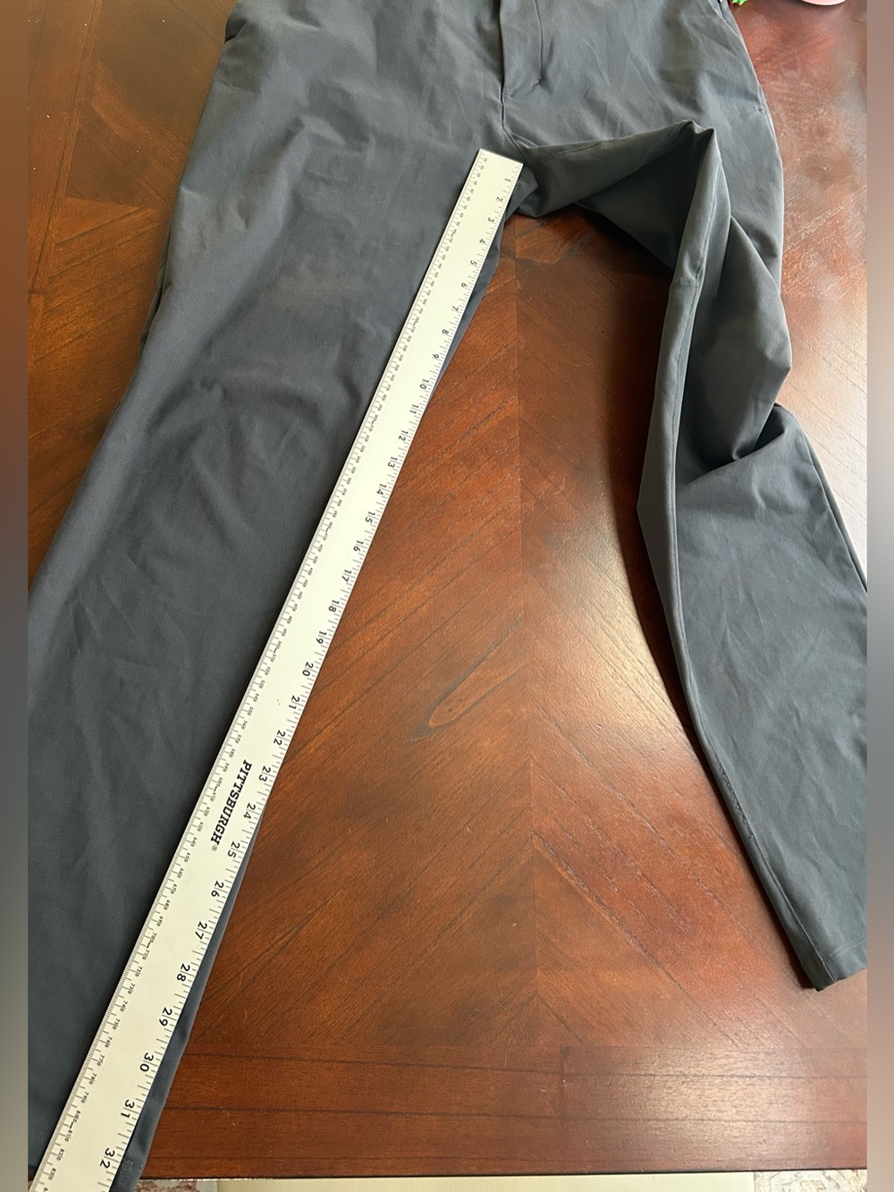 lululemon athletica Men's Slim Chino Pants - Charcoal size 34 - Picture 6 of 8